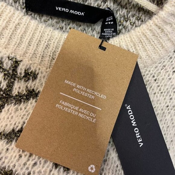 Vero Moda “VMSNOWY” Festive Pullover – Size Small – NWT – MSRP $73 - Picture 4 of 4